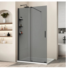 Душевая перегородка Vincea Walk-In WSL VSW-1WSL120CGB 120 см, профиль черный матовый, стекло тонированное