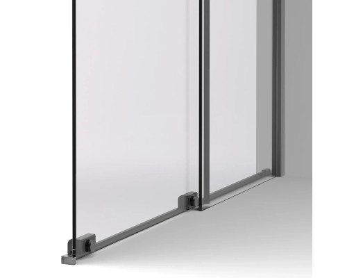 Душевая перегородка Vincea Walk-In WSL VSW-1WSL120CGGM 120 см, профиль вороненая сталь, стекло тонированное