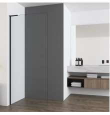 Душевая перегородка Vincea Walk-In HA VSW-7HA700CLB 70 см, профиль черный матовый, стекло прозрачное