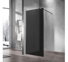 Душевая перегородка Vincea Walk-In VSW-1H900GFGM 90 см, профиль вороненая сталь, стекло тонированное матовое