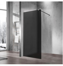 Душевая перегородка Vincea Walk-In VSW-1H900GFGM 90 см, профиль вороненая сталь, стекло тонированное матовое