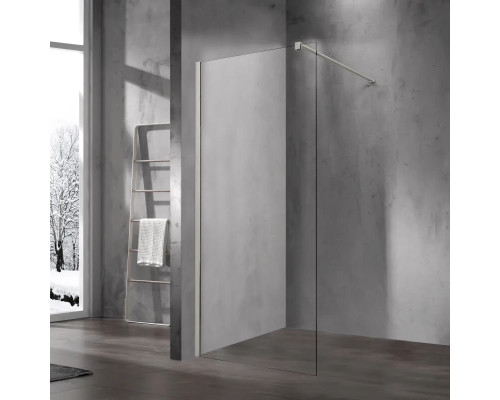 Душевая перегородка Vincea Walk-In VSW-1H100CLBN 100 см, профиль никель матовый, стекло прозрачное