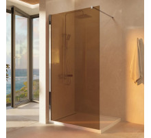 Душевая перегородка Vincea Walk-In VSW-1H100GS 100 см, профиль хром, стекло янтарное