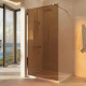 Душевая перегородка Vincea Walk-In VSW-1H100GS 100 см, профиль хром, стекло янтарное