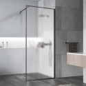Душевая перегородка Vincea Walk-In HP Art VSW-1HP120FLGM 120 см, профиль вороненая сталь, стекло рифленое