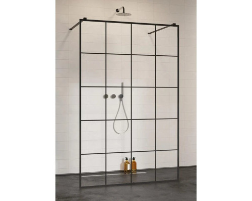 Заказать Неподвижная перегородка Radaway Modo New Black I Factory 120 прозрачное в магазине сантехники Santeh-Crystal.ru
