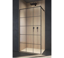 Неподвижная перегородка Radaway Modo X Black II Factory 125 прозрачное