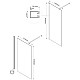 Неподвижная перегородка 120x200 см Vincea Walk-In VSW-1H120CLG прозрачное