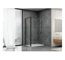 Неподвижная перегородка 89,5 см Abber Schwarzer Diamant AG90BS прозрачное