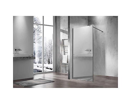 Неподвижная перегородка 80 см Vincea Walk-In VSW-1H800MRGM зеркальное