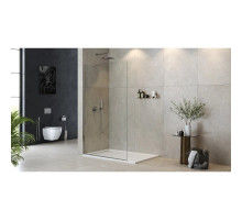 Неподвижная перегородка 115 см Cezares LIBERTA-L-1-TB-115-C-Cr прозрачное