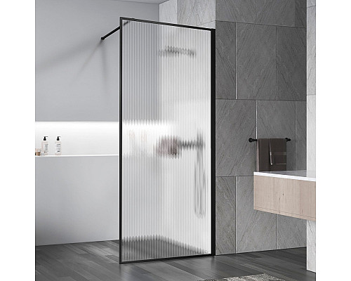 Купить Неподвижная перегородка 90 см Vincea Walk-In HP Art VSW-1HP900FLB рифленое в магазине сантехники Santeh-Crystal.ru