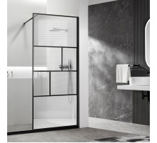 Неподвижная перегородка 100 см Vincea Walk-In HC Art VSW-1HC100CFB прозрачное/рифленое