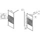 Заказать Неподвижная перегородка 120 см Vincea Walk-In HC Art VSW-1HC120CFB прозрачное/рифленое в магазине сантехники Santeh-Crystal.ru