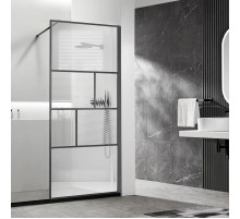 Неподвижная перегородка 90 см Vincea Walk-In HC Art VSW-1HC900CFGM прозрачное/рифленое