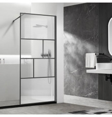 Неподвижная перегородка 90 см Vincea Walk-In HC Art VSW-1HC900CFGM прозрачное/рифленое