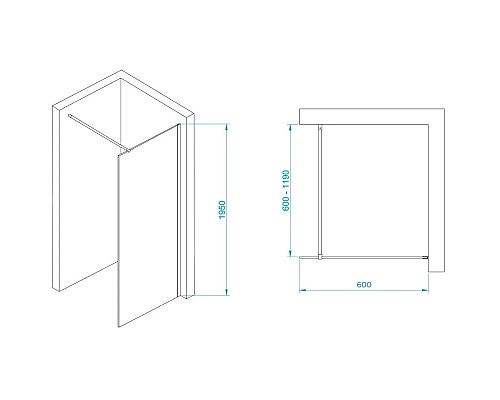 Santeh-Crystal.ru: Неподвижная перегородка 60 см RGW WA-002W Walk-in 35100206-15 прозрачное Заказать Неподвижная перегородка 60 см RGW WA-002W Walk-in 35100206-15 прозрачное в магазине сантехники Santeh-Crystal.ru
