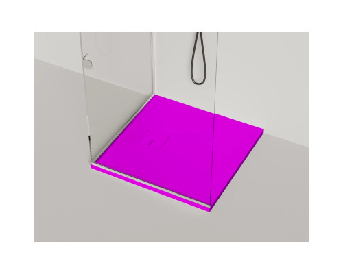 Душевой поддон Salini S-Stone Oasi 120323MF 80x80 см, из литьевого мрамора, квадратный, покраска по RAL матовый полностью