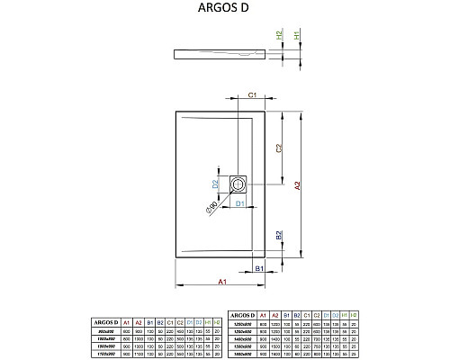 Santeh-Crystal.ru: Акриловый поддон 120x90 см Radaway Argos D 4AD912-01 Купить Акриловый поддон 120x90 см Radaway Argos D 4AD912-01 в магазине сантехники Santeh-Crystal.ru