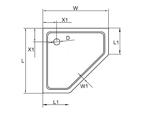 Купить Акриловый поддон 100x100 см Cezares TRAY-A-P-100-15-W в магазине сантехники Santeh-Crystal.ru