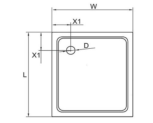 Заказать Акриловый поддон 80x80 см Cezares TRAY-A-A-80-550-15-W в магазине сантехники Santeh-Crystal.ru