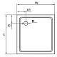 Заказать Акриловый поддон 80x80 см Cezares TRAY-A-A-80-550-15-W в магазине сантехники Santeh-Crystal.ru