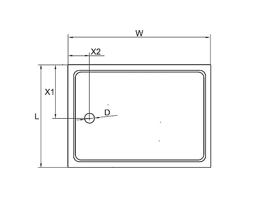 Купить Акриловый поддон 110x100 см Cezares TRAY-A-AH-110/100-15-W в магазине сантехники Santeh-Crystal.ru