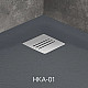 Приобрести Поддон из литого мрамора 90x90 см Radaway Kyntos A Anthracite HKA9090-64 в магазине сантехники Santeh-Crystal.ru
