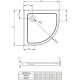 Заказать Акриловый поддон 80x80 см Radaway Doros A SDRA8080-01 в магазине сантехники Santeh-Crystal.ru