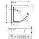 Заказать Акриловый поддон 90x90 см Radaway Doros A Compact SDRA9090-05 в магазине сантехники Santeh-Crystal.ru