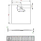 Купить Поддон из литого мрамора 80x80 см Radaway Kyntos C White HKC8080-04 в магазине сантехники Santeh-Crystal.ru