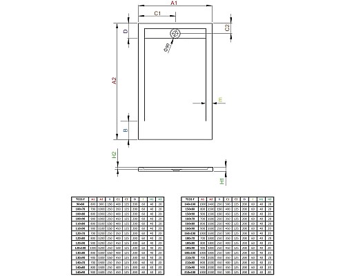 Приобрести Поддон из литого мрамора 130x80 см Radaway Teos F White HTF13080-04 в магазине сантехники Santeh-Crystal.ru