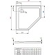 Приобрести Акриловый поддон 80x80 см Radaway Doros PT SDRPT8080-01 в магазине сантехники Santeh-Crystal.ru