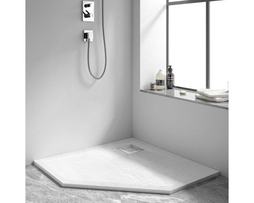 Душевой поддон из литьевого мрамора 90x90 см Vincea VST-4SP9090W