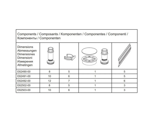 Приобрести Набор для увеличения высоты душевого поддона Jacob Delafon Luxe E62503-00 в магазине сантехники Santeh-Crystal.ru