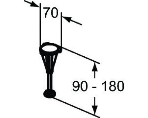 Заказать Ножки для поддона 6 шт Ideal Standard Ultra Flat New T462767 в магазине сантехники Santeh-Crystal.ru