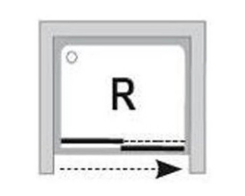 Приобрести Душевая раздвижная дверь Ravak Rapier NRDP2 100 R сатин Transparent 0NNA0U0PZ1 в магазине сантехники Santeh-Crystal.ru