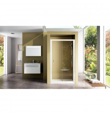 Душевая раздвижная дверь Ravak Rapier NRDP2 110 R белый Grape 0NND010PZG