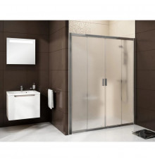 Душевые раздвижные двери Ravak Blix BLDP4 150 сатин Grape 0YVP0U00ZG