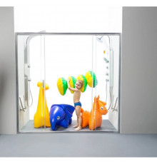 Душевые раздвижные двери Ravak Blix BLDP4 180 сатин Transparent 0YVY0U00Z1