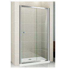 Душевая дверь раздвижная Cezares Pratico 100 см прозрачное стекло PRATICO-BF-1-100-C-Cr