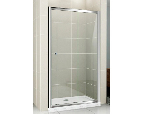 Приобрести Душевая дверь раздвижная Cezares Pratico 130 см текстурное стекло PRATICO-BF-1-130-P-Cr в магазине сантехники Santeh-Crystal.ru