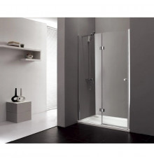 Душевая дверь распашная Cezares Verona 90 см текстурное стекло VERONA-W-B-12-90-P-Cr-L