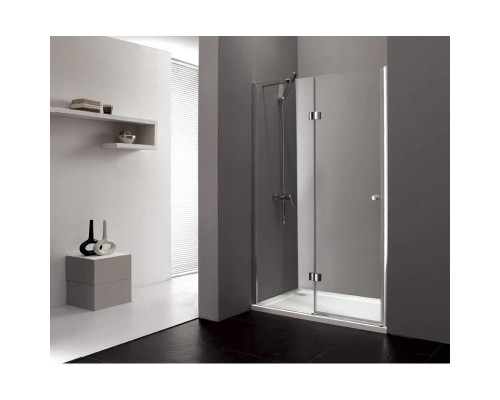 Купить Душевая дверь распашная Cezares Verona 90 см текстурное стекло VERONA-W-B-12-90-P-Cr-L в магазине сантехники Santeh-Crystal.ru