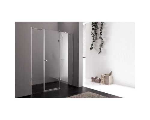 Купить Душевая дверь распашная Cezares Verona 120 см текстурное стекло VERONA-W-B-13-30+60/30-P-Cr-R в магазине сантехники Santeh-Crystal.ru
