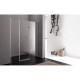 Купить Душевая дверь распашная Cezares Verona 120 см текстурное стекло VERONA-W-B-13-30+60/30-P-Cr-R в магазине сантехники Santeh-Crystal.ru