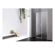 Душевая дверь распашная Cezares Elena 110 см текстурное стекло ELENA-W-B-11-30+80-P-Cr-L