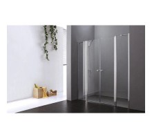 Душевая дверь распашная Cezares Elena 235 см текстурное стекло ELENA-W-B-22-240-P-Cr