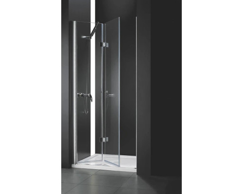 Приобрести Душевая дверь складная Cezares Elena 80 см текстурное стекло ELENA-W-BS-12-80-P-Cr-L в магазине сантехники Santeh-Crystal.ru