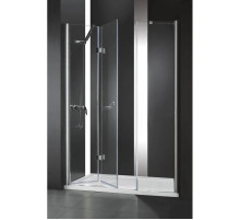Душевая дверь складная Cezares Elena 130 см текстурное стекло ELENA-W-BS-13-30+50/50-P-Cr-L